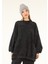 5377 - 3 Iplik Soft Yıkamalı Salaş Basic Kadın Sweatshirt 1