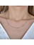 Rose Kaplama Top Detay Minimal Zincir Kolye 2