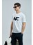 Pamuk Karışımlı Regular Fit Bisiklet Yaka Logolu T Shirt Erkek T Shirt 111020243 3