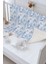 Peluş Çift Yüz Battaniye - Blue Toile De Jouy 3