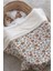 Peluş Çift Yüz Battaniye - Vintage Flower 2
