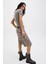 Kadin Leopar Desenli Baggy Sort - Sarah 4