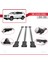 Gmc Acadia Denali 2024-2025 Arası ile Uyumlu Fly Model Ara Atkı Tavan Barı Gri 3 Adet 4