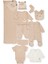 Organik Raporlu Interlok Zıbın Set 10LU (Organıc Lıttle Lamb) Z1027 Bej 0-3M/62CM 1