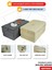 Katlanır Şezlong Minderi Fermuarlı Çantalı Cepli Foldpack 30 x 60 x 35 cm Bej 4