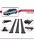 Renault Megane Grand Tour 2002-2008 Arası ile Uyumlu Fly Model Ara Atkı Tavan Barı Siyah 3 Adet 4