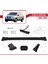 Pontiac Montana 2005-2009 Arası ile Uyumlu Fly Model Ara Atkı Tavan Barı Siyah 3 Adet 3