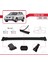 Pontiac Vibe 2003-2008 Arası ile Uyumlu Fly Model Ara Atkı Tavan Barı Siyah 3 Adet 3