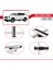 Gmc Acadia Denali 2024-2025 Arası ile Uyumlu Basıc Model Ara Atkı Tavan Barı Gri 3 Adet 4