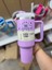 Quencher Pipetli Termos Bardak 1.18 Lt Kalp Lila 1