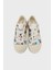 Desenli Logolu Kanvas Sneaker Ayakkabı Bayan Ayakkabı 2S5FSN001F20 101 4