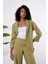 Açık Haki Regular Astarsız Mevsimlik Ceket 2