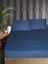 Ç.k Pamuk Saten Çarşaf Seti 160X200 H 30CM 50X70 2 Adet Indigo 1