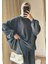 9033 - 2 Iplik Soft Yıkamalı Salaş Basic Kadın Sweatshirt 1