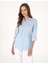 Kadın Açık Mavi Slim Fit Uzun Kollu Gömlek 50313589-VR003 1