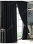 Siyah Blackout Karartma Işık Geçirmez Güneşlik Kalın Perde (En x Boy - Pilesiz Tek Kanat) 2
