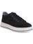 2182-DROPLAND Hakiki Deri Üst Kalite Anatomik Tabanlı Erkek Günlük Sneakers Ayakkabı - NKT02182-SIYAH-NUBUK-41 3