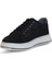 2182-DROPLAND Hakiki Deri Üst Kalite Anatomik Tabanlı Erkek Günlük Sneakers Ayakkabı - NKT02182-SIYAH-NUBUK-41 4