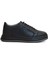 2182-DROPLAND Hakiki Deri Üst Kalite Anatomik Tabanlı Erkek Günlük Sneakers Ayakkabı - NKT02182-SIYAH-42 1