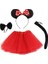 Minnie Mouse Kostüm Seti - Etek, Taç, Kuyruk, Papyon 2
