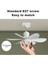 Yeni 2ın1 Goes LED Işık ve Fan Sessiz 3 Renk Modu ve 3 Hız Modu Kumandalı Tavan Vantilatörü 4
