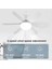 Yeni 2ın1 Goes LED Işık ve Fan Sessiz 3 Renk Modu ve 3 Hız Modu Kumandalı Tavan Vantilatörü 5