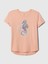 Kız Çocuk Turuncu Flippy Grafikli T-Shirt 3