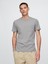 Erkek Gri Organik Pamuk Cepli T-Shirt 1