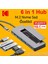 6'nın 1'i M.2 Nvme Ssd Fonksiyonlu Çoğaltıcı Hub 10Gbps Type-C Pd 100W Usb 3.1 Hdmi 60Hz 4K CE/FC/Rohs Lisanslı Orjinal Metal 1
