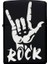 Rock Desenli Benzinli Siyah Metal Çakmak 1