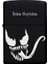 Venom Desenli Kişiye Özel Isimli Benzinli Siyah Metal Çakmak 1