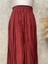 25Y3663 Etek Bel Lastikli Buruşuk Kumaş - Rumella - 25Y3663 - Bordo - 40 2