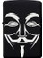 V For Vandetta Desenli Kişiye Özel Isimli Benzinli Siyah Metal Çakmak 1