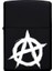 Anarchy Desenli Kişiye Özel Isimli Benzinli Siyah Metal Çakmak 2