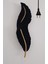 Tüy Aplik Ledli Kablolu Kadife Kaplama Gold Detayli Dekoratif Duvar Aydınlatma 60X16 cm 1
