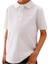 Erkek Çocuk Polo T-Shirt Beyaz Düz 11-12 Yaş 1