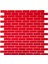 Mutfak Tezgah Arası, Havuz, Banyo, Sauna, Spa, Iç ve Dış Dekorasyonda Tüm Yüzeyler Için, 15X48MM. Kırmızı, 30X30CM. Fileli Kristal Cam Mozaik. (11 File Karo = 1 M2 Fiyatıdır ) 1