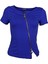 Fermuar Detaylı Kısa Kol T-Shirt / Şık ve Tarz Dekolteni Kendin Belirle 5