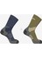 X ULTRA ACCESS CREW 2 PACK Unisex Çorap Gothic Olive LC2372000 1