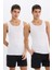 Yeni Sezon Slim Fit Dar Kesim Ribana 2'li Atlet 1