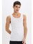 Yeni Sezon Slim Fit Dar Kesim Ribana 2'li Atlet 2