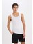 Yeni Sezon Slim Fit Dar Kesim Ribana 2'li Atlet 5