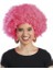 Pembe Renk Kıvırcık Afro Bonus Parti Peruğu 1