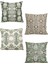 Çift Tarafı Baskılı Kırlent Kılıfı | Motif Desenli Kırlent Kılıfı | 4'lü Takım Kırlent Kılıfı 1