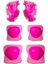 Mor Işıklı Teker Ayarlanabilir Çocuk Alıştırma Paten 2 Fonksiyon Çakarlı Kask Dizlik Set 4