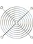 90x90mm Metal Fan Koruma Kapağı, Fırçasız, Güvenli ve Dayanıklı Tasarım 1