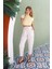 Basic Bisiklet Yaka Crop Tişört 2