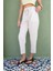 Beli Bağlamalı Straight Keten Pantolon 2