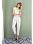 Beli Bağlamalı Straight Keten Pantolon 4