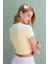 Basic Bisiklet Yaka Crop Tişört 6